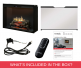 Dimplex Revillusion 36-inch Black Built-In Firebox