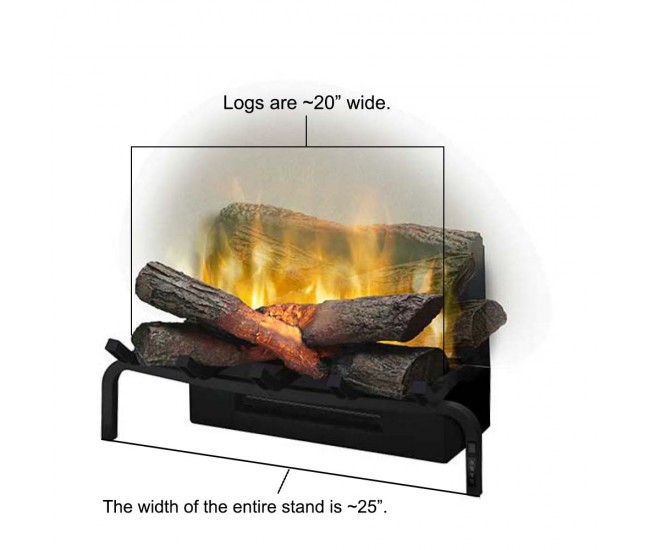 DISPLAY Dimplex Revillusion 25-inch Plug-In Log Set