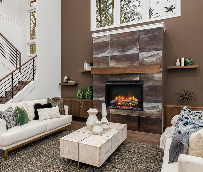 Dimplex Nova 33-inch Plug-in Electric Firebox with Logs