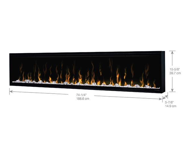 Dimplex IgniteXL 74-inch Linear Electric Fireplace