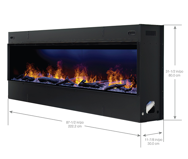 Dimplex Opti-Myst 86-inch Linear Built-In Electric Fireplace