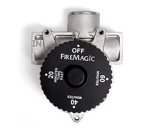 Fire Magic 1 Hour Automatic Timer Gas Shut Off Valve with Logo