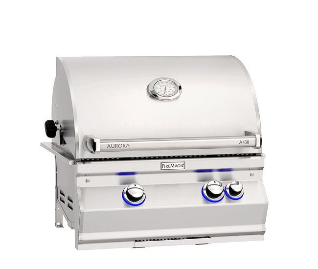 Fire Magic 24-inch Aurora Built-In Gas Grill with Rotisserie | 2 Burners