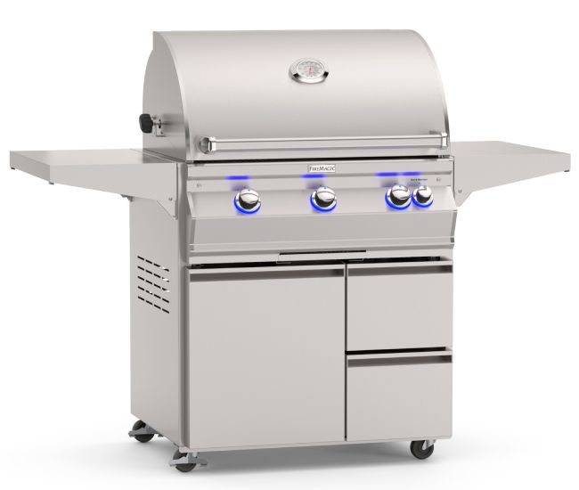 Fire Magic 30-inch Aurora A660i Portable Grill with Rotisserie | 3-Burner