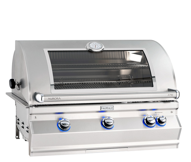 Fire Magic 36-inch Aurora A790i Portable Grill with Rotisserie | 3-Burner
