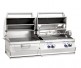 Fire Magic 46-inch Aurora A830i, Gas and Charcoal Combo Grill with Rotisserie | 2-Burner
