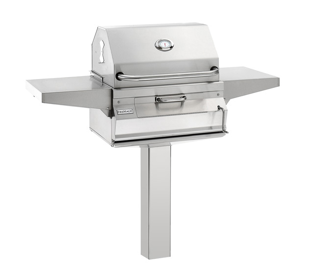 Fire Magic 24-inch In-Ground Post Mount Charcoal Grill | 0 Burners