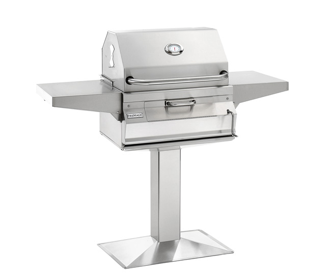 Fire Magic 24-inch Patio Post Mount Charcoal Grill | 0 Burners