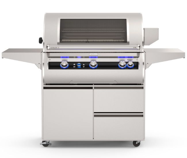 Fire Magic 36-inch Echelon Diamond Portable Gas Grill with Digital Thermometer | 3 Burners