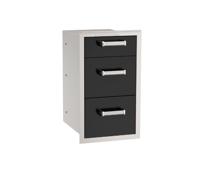 Fire Magic Echelon Black Triple Drawer