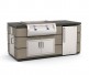 Fire Magic Contemporary GFRC Smoke Pre-Fab Island with Pizza Oven or Echelon Griddle
