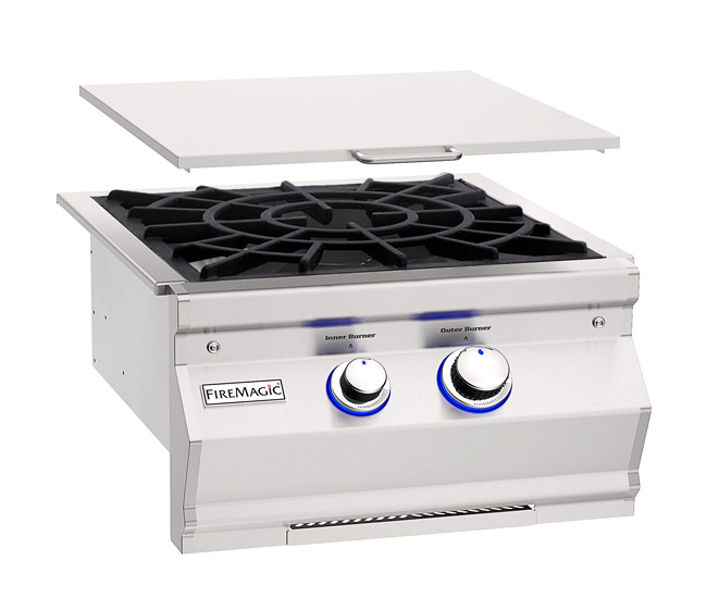 Fire Magic Aurora Power Burner with Porcelain Cast Iron Grid
