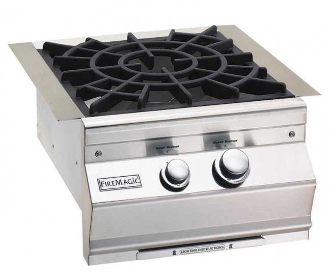 Fire Magic Classic Power Burner with Porcelain Cast Iron Cooking Grid