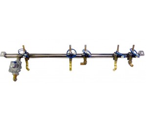 Fire Magic Manifold with Valves and Fittings for E660I and A660I Built-In Grills with Backburner (2020 and Newer)