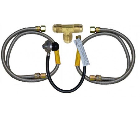 Fire Magic Built-In Grill and Side Burner Connector Package, Propane Gas