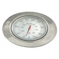 Fire Magic and AOG Analog Thermometer for Echelon, Aurora and Choice Grills with Bezel
