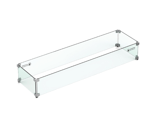 Grand Canyon Rectangular Glass Wind Guard - 48-inch