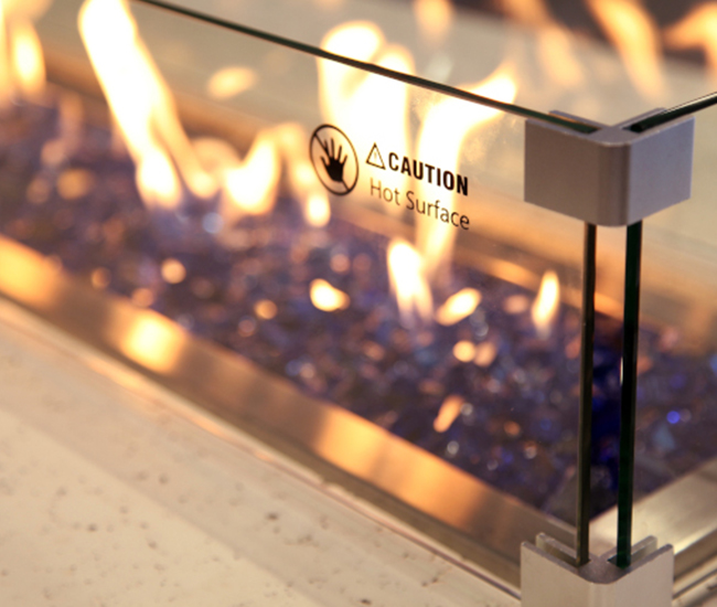 Grand Canyon Rectangular Glass Wind Guard - 48-inch