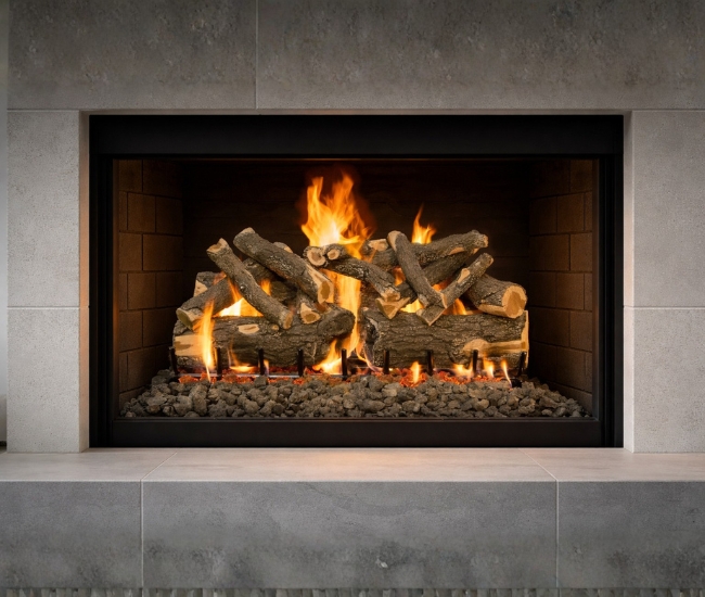 Grand Canyon Arizona Weathered Oak Charred Gas Log Set