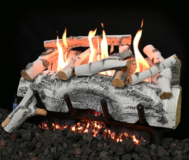 Grand Canyon Aspen Birch Ventless Log Set