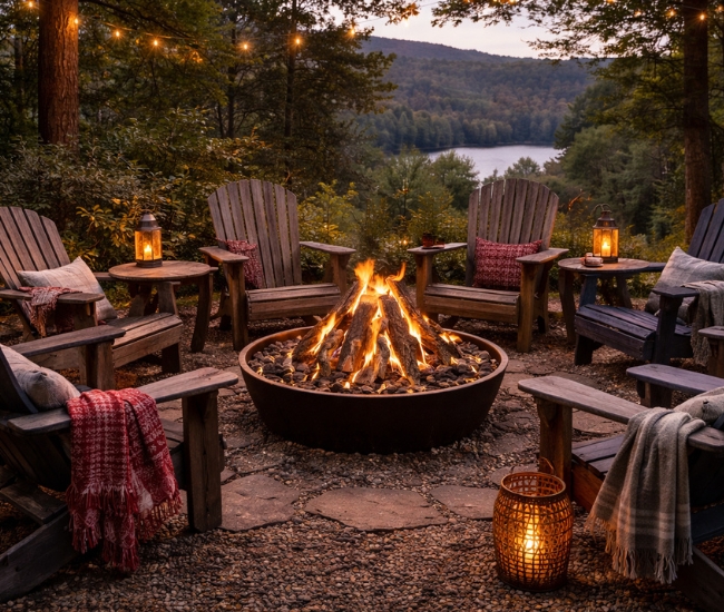 Grand Canyon Arizona Weathered Oak Firepit Gas Log Set