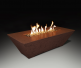 Grand Canyon 60-inch Rectangular Rust Fire Table (24-inch Height)