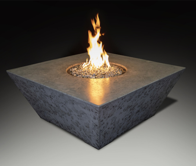 Grand Canyon 48-inch Square Gray Fire Table