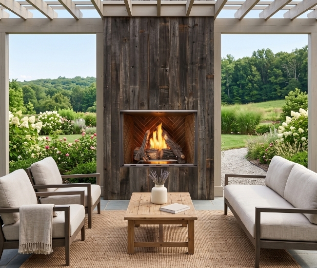 Majestic Courtyard Outdoor Vent-Free Gas Fireplace