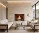 Majestic Courtyard Outdoor Vent-Free Gas Fireplace with Traditional Stacked Concrete Refractory