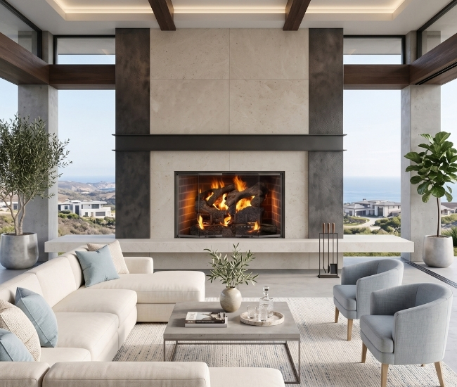 Majestic Cottagewood Outdoor Wood Burning Fireplace