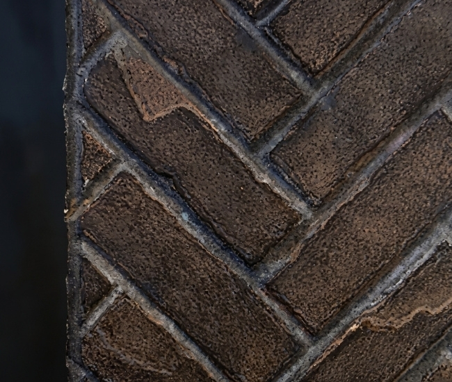 Majestic Herringbone Refractory Brick Panels for 36-inch Fortress Fireplace
