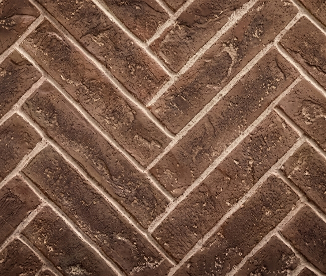 Majestic Brick Interior Panels for 36-inch Meridian Fireplace in Tavern Brown Herringbone (3 pc)