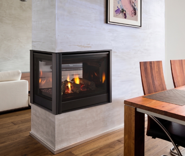 Majestic 36-inch Pier Direct Vent Multi Side Gas Fireplace
