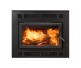 Majestic Pioneer II Wood Burning Fireplace with Classic Black Front and Single Rectangle Door