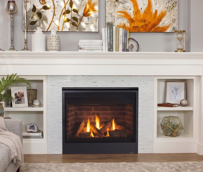 Majestic Quartz Platinum 36-inch Direct Vent Gas Fireplace