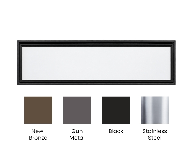 Majestic 60-inch Clean Face Trim in Black for Echelon II Fireplace