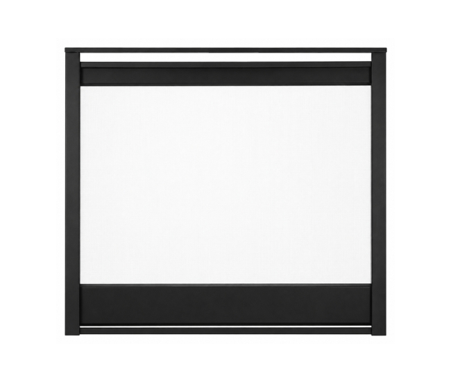 Majestic 36-inch Corner Firescreen Front in Black for Left and Right Corner Fireplace