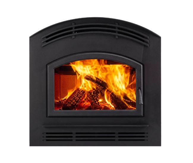 Majestic Forged Arch Front in Black for Pioneer Fireplace
