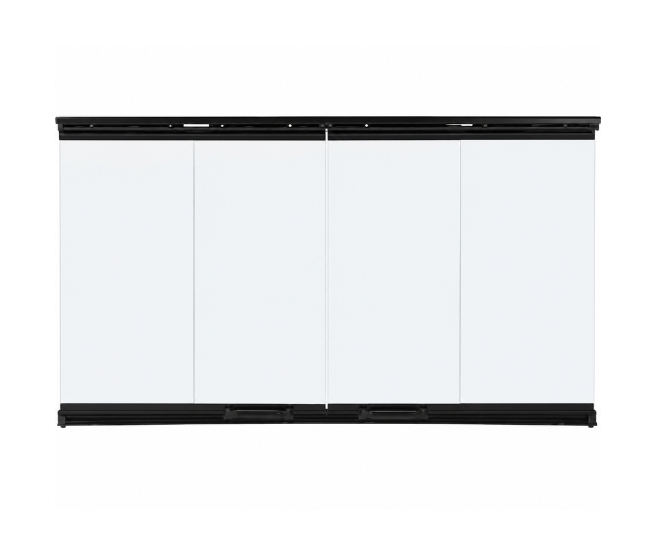 Majestic Original Bi-Fold Glass Doors with Black Trim