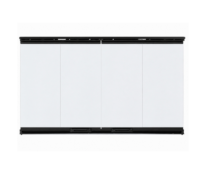 Majestic 36-inch Glass Bi-Fold Door with Black Trim