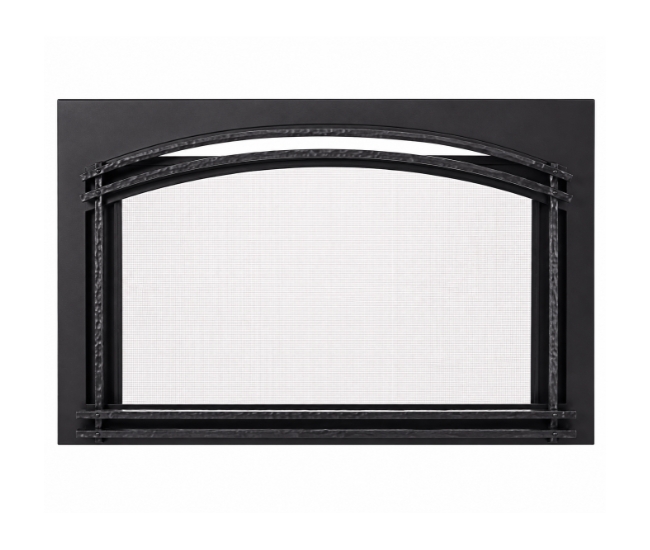 Majestic Forged Arch 25-inch Screen Front in Black