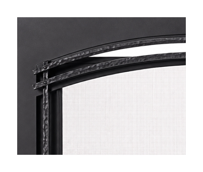 Majestic Forged Arch 25-inch Screen Front in Black