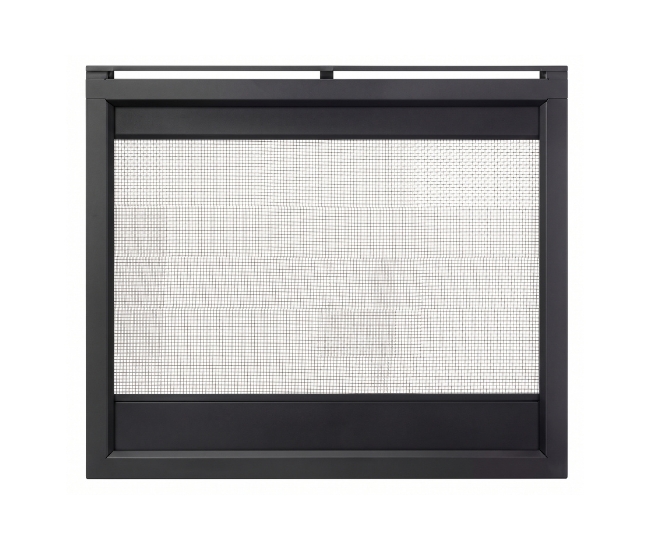 Majestic Firescreen Front in Black for 36-inch Twilight Fireplace