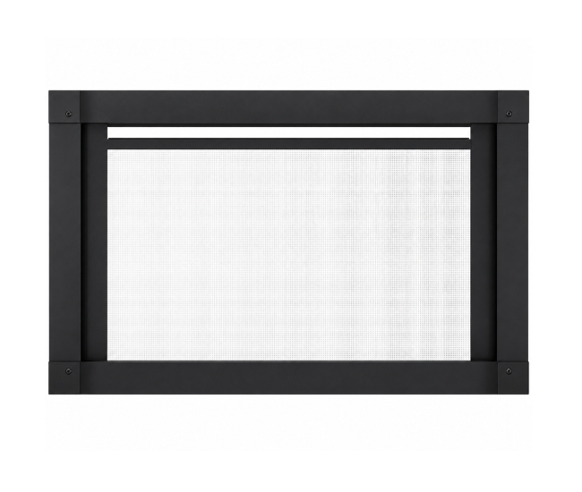 Majestic 25-inch Mission Full View Screen Front in Black for Trilliant Fireplace