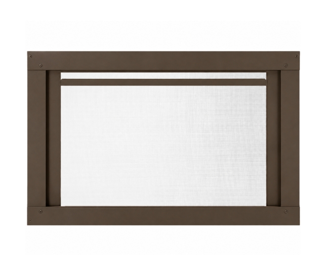 Majestic 35-inch Mission Full View Screen Front in New Bronze for Trilliant Fireplace