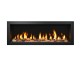 Majestic 48-inch Picture Frame Front in Black for Echelon II Fireplace