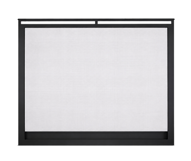 Majestic Ventura Overlap Front in Black for 36-inch Meridian Fireplace