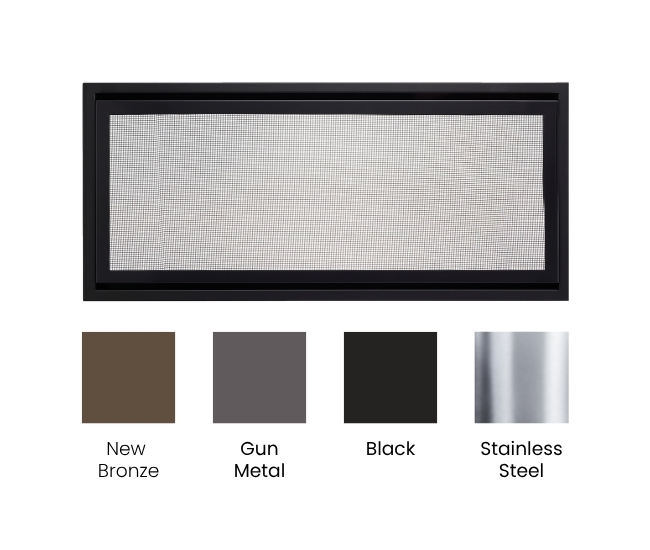 Majestic 36-inch Clean Face Trim in Black for Echelon II Fireplace