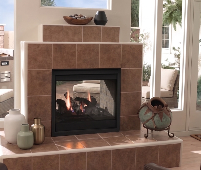 Majestic 36-inch Twilight Indoor Outdoor See-Through Direct Vent Gas Fireplace