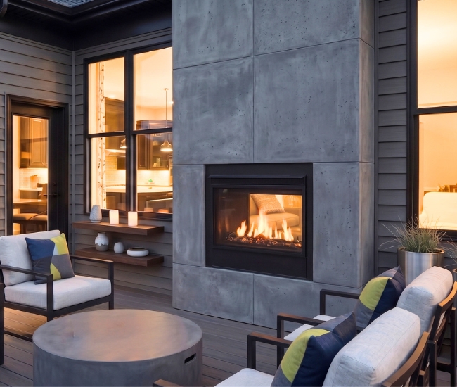 Majestic 36-inch Twilight Modern Indoor Outdoor See-Through Direct Vent Gas Fireplace